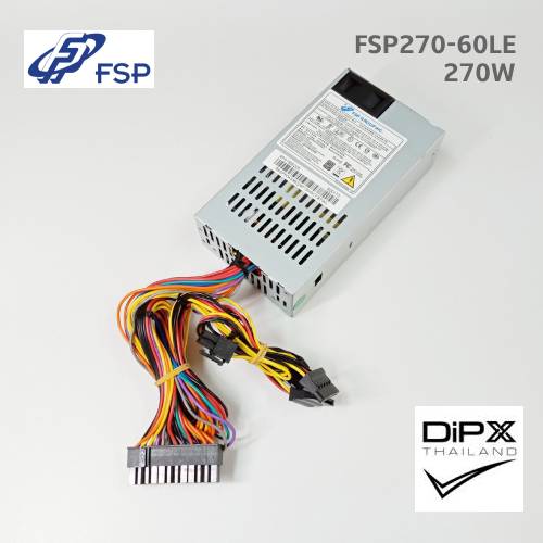 Power supply 1U FSP 270W (FSP270W-60LE) 24pin, 4pin, 2molex, 2sata (New)
