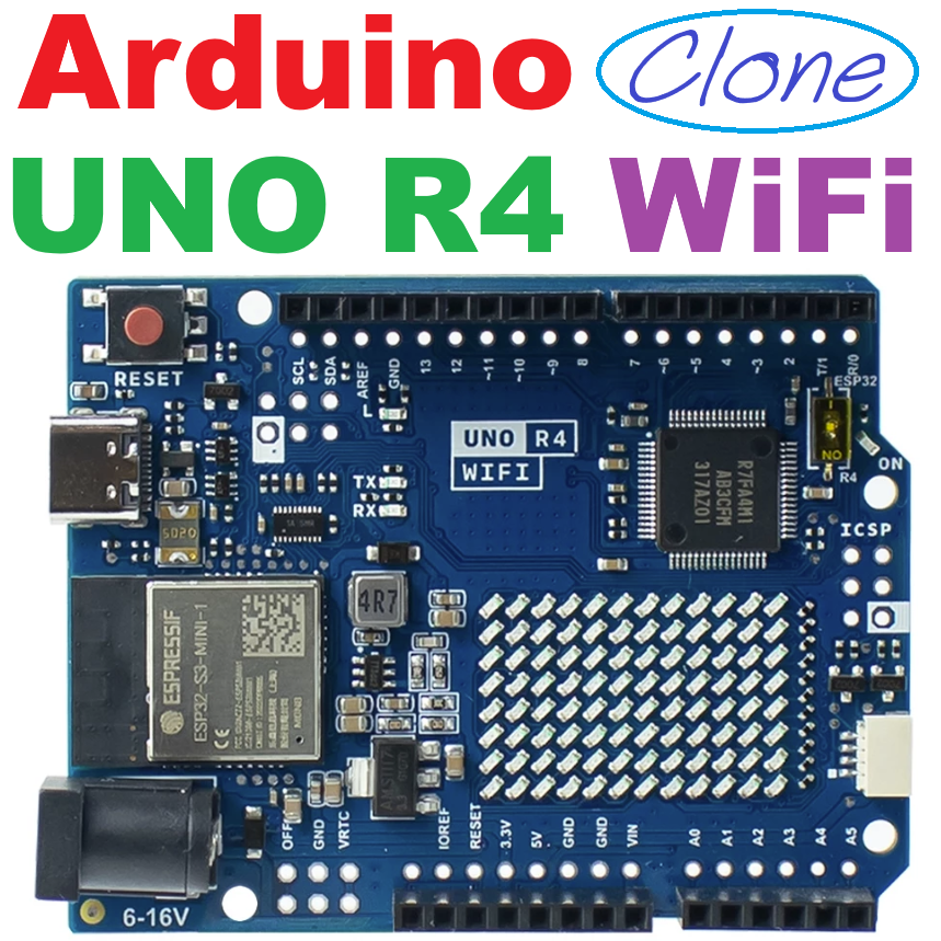 Arduino UNO R4 (Clone) Development Board WiFi with data Cable Type C