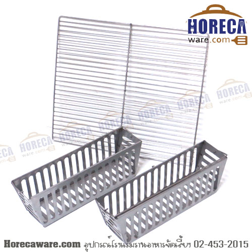 เตาย่างอบไร้ควัน 45x73ซม.+ฝาครอปปิดเปิด แมสเตอร์แวร์ [ms-15-02]