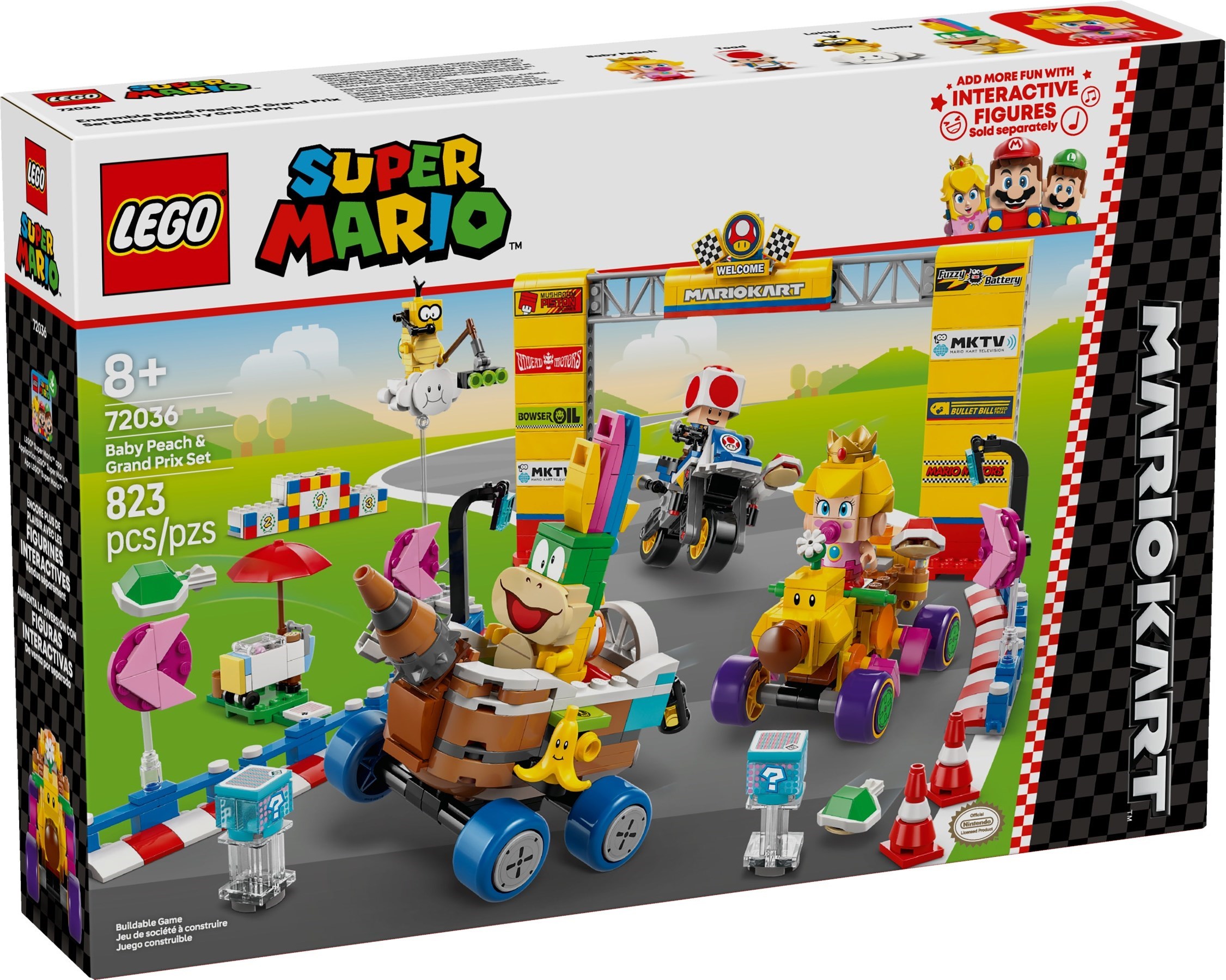 LEGO Super Mario เลโก้ 72036 Baby Peach & Grand Prix Set