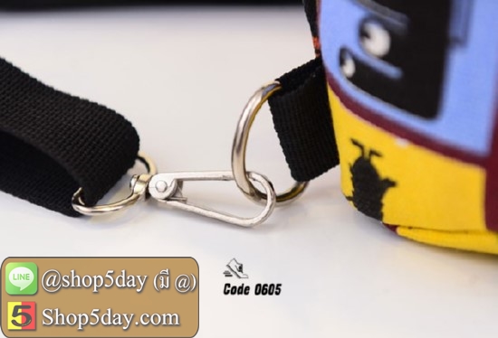 กระเป๋าสะพายผ้าใบ Mickey (ธงอเมริกัน)