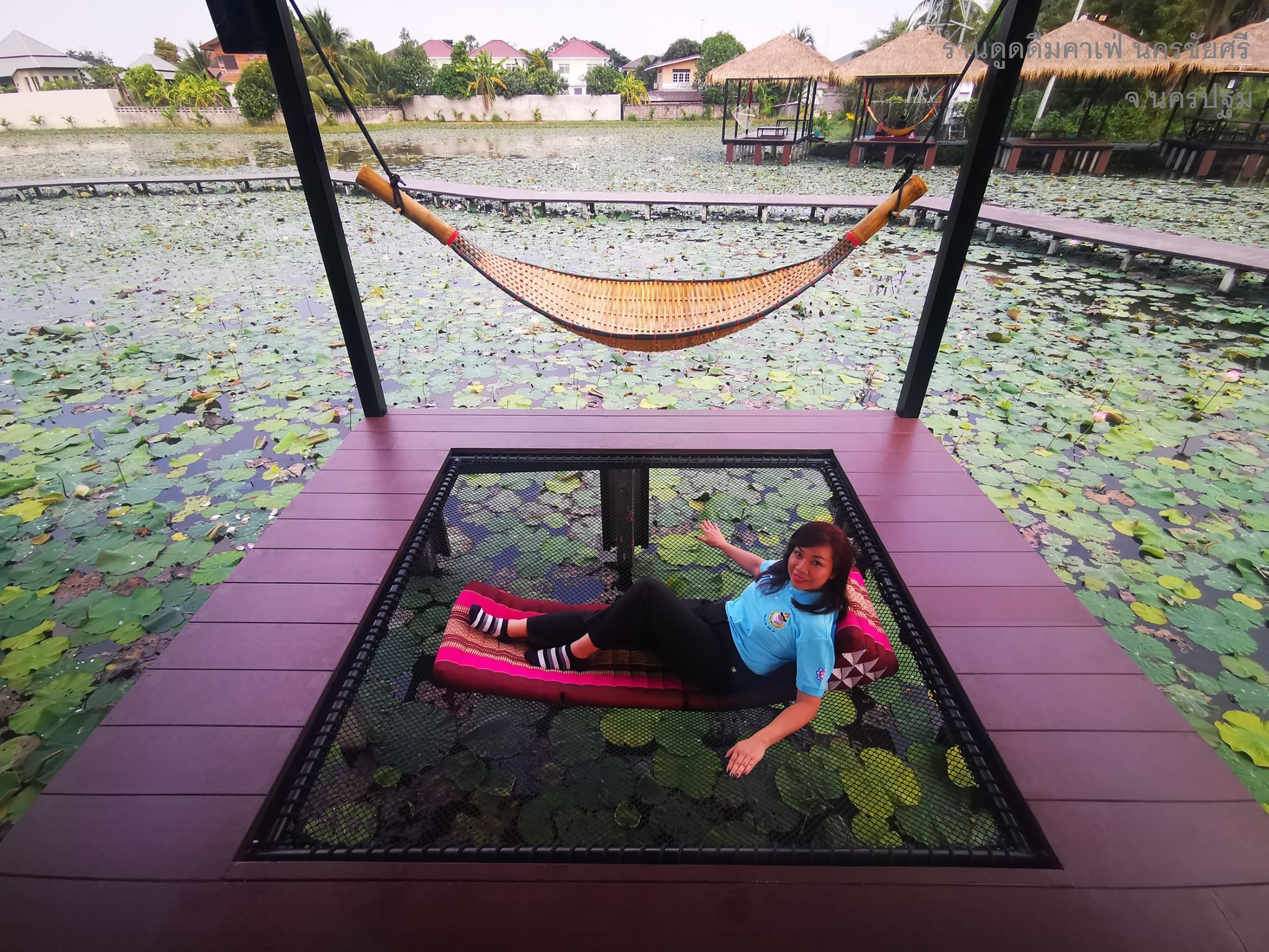 Hammock เปลตาข่ายนั่งเล่น ตาข่ายเช็คอินคาเฟ่ ตาข่ายกันตก