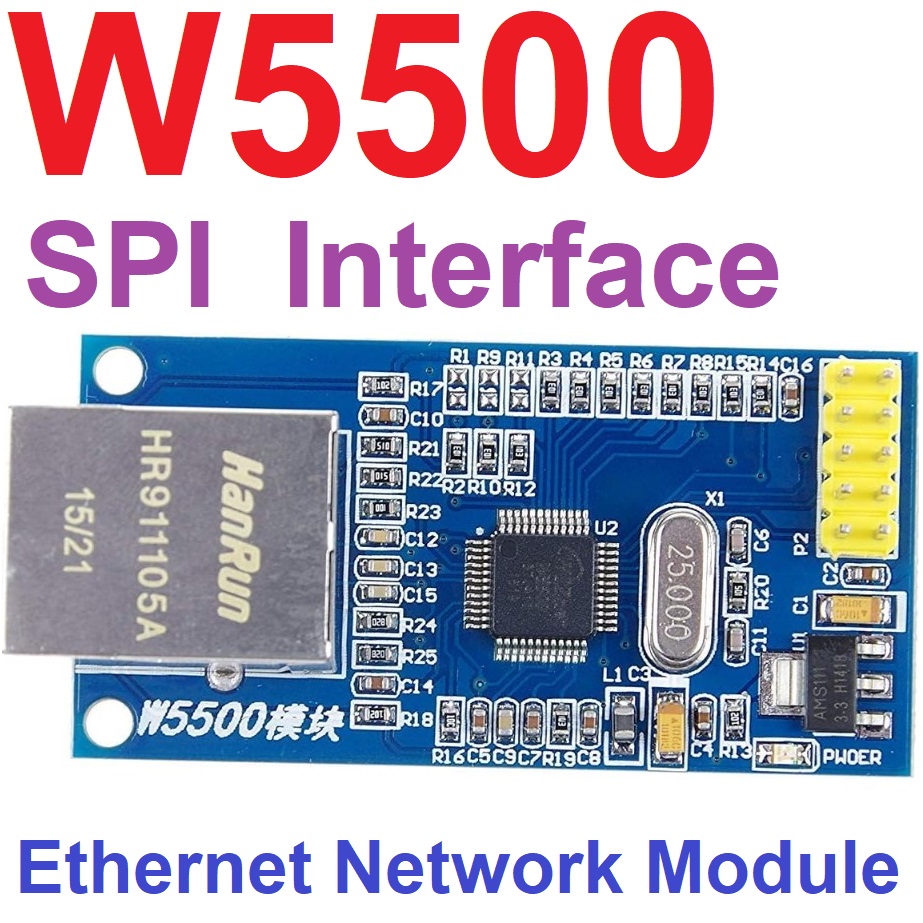 W5500 Ethernet Network Module Hardware With SPI Interface