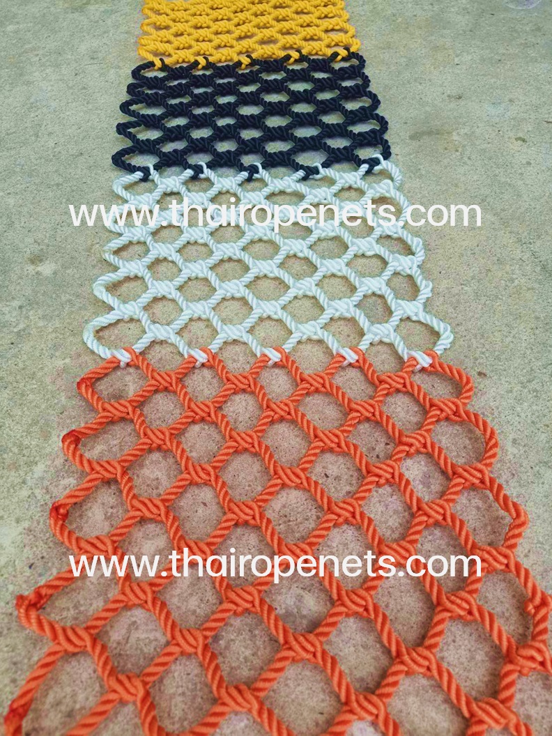 ตาข่ายรีสอร์ท รุ่น Premium Hammock ถักทอไร้ปม นั่งนอนสบาย งานถักตาข่ายสีสัน