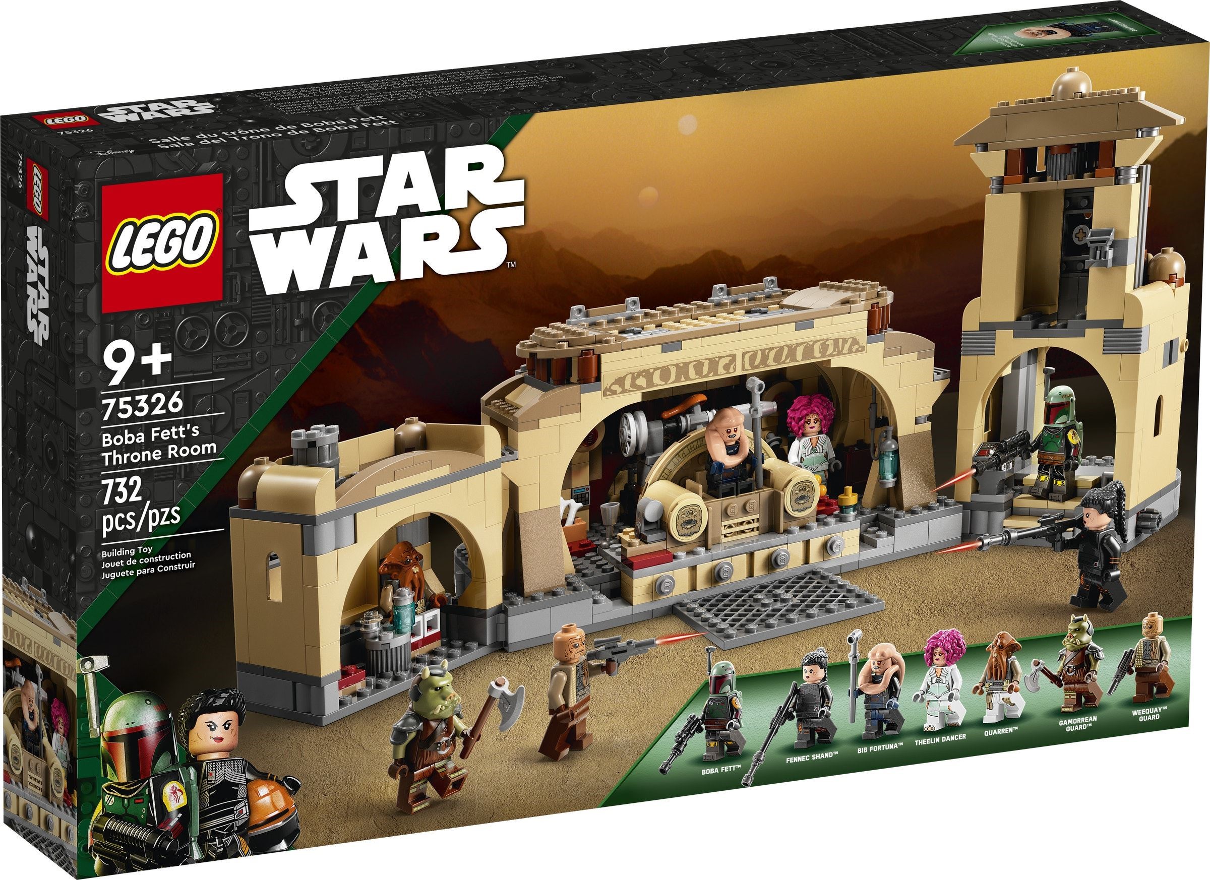 Lego เลโก้ Star Wars 75326 Boba Fett's Throne Room