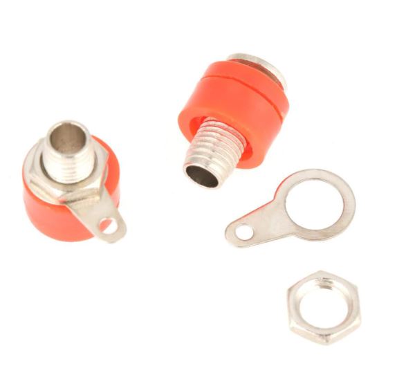 ปลั๊กกล้วย ตัวเมีย 4mm สีแดง Banana socket banana plug banana head 4MM บานานาปลั๊ก ตัวเมีย Banana Jack panel Terminal audio accessories