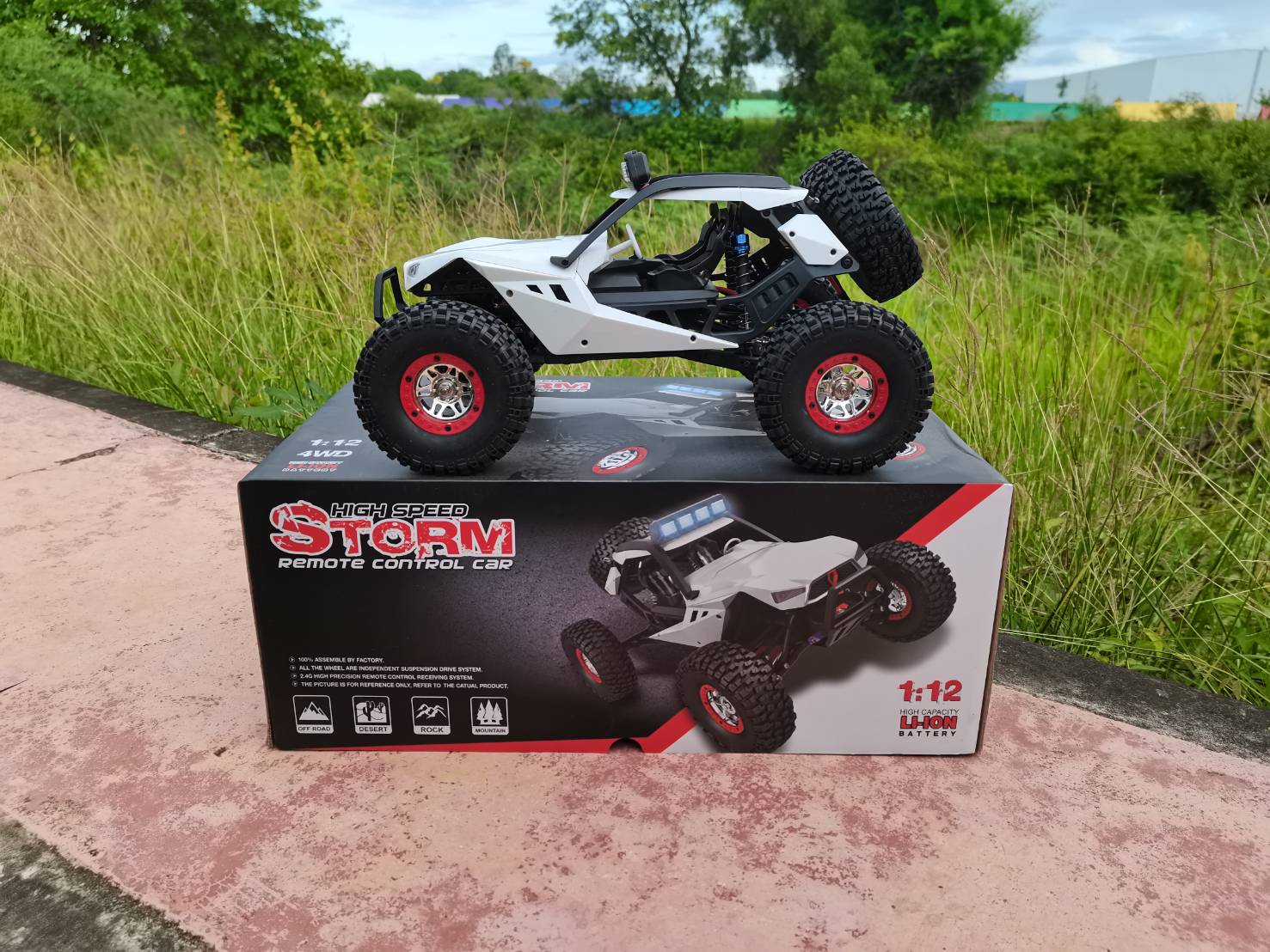 "รถบังคับวิทยุ OFF-ROAD WL-TOYS&XK NO.12429 4WD.ระบบ SERVO เลี้ยว+เล่งตามมือ แบตเตอร์รี่ lipo 7.4V 1500Mah ระบบกันน้ำ ชุดพร้อมเล่น"