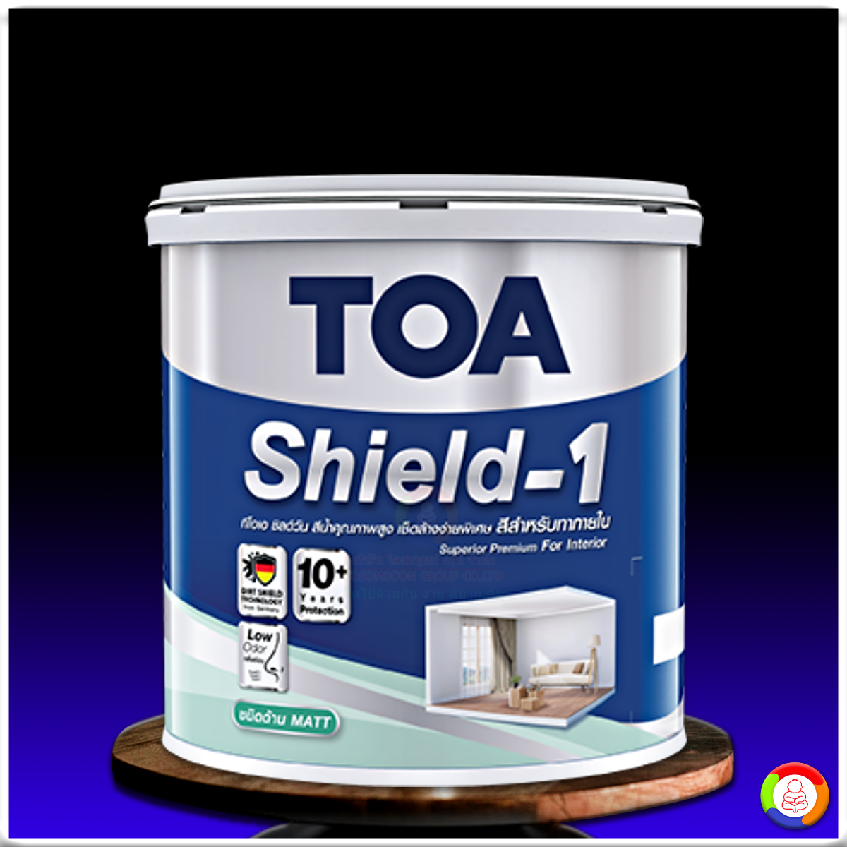 ทีโอเอ ชิลด์ วัน ภายใน ชนิดด้าน TOA Shield-1 For Interior (Matt)