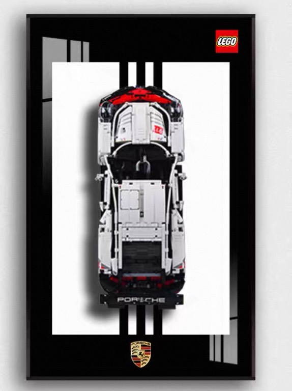 Display frame สำหรับ LEGO Technic 42096 เลโก้ Porsche 911 RSR