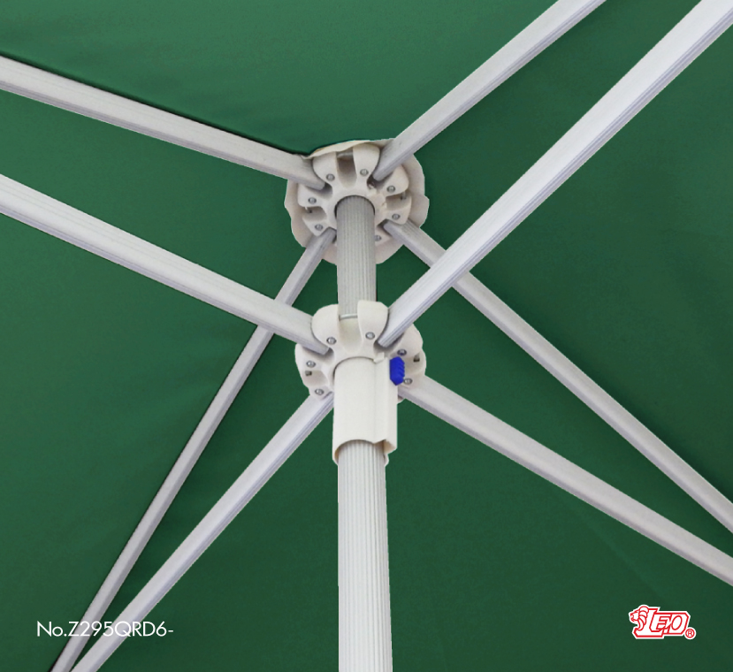 Leo ร่มสนาม สำหรับแม่ค้า,ขายของ,ร้านกาแฟ,โรงแรม โครงอลูมิเนียม ขนาด2×2เมตร ผ้าหนาD600 ทรงสี่เหลี่ยม