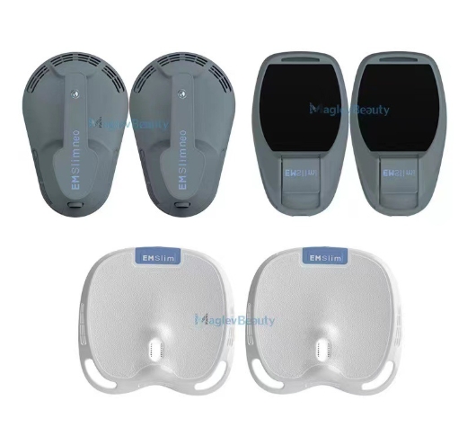 เครื่องกระชับสัดส่วนกล้ามเนื้อหน้าท้องแบบแม่เหล็กตั้งโต๊ะมือจับคู่ + RF EMS เมโสเทอราพี สายรัดสะโพก ยกกระชับกล้ามเนื้อ ฝึกยิม เสริมความงาม เมโสเทอราพี