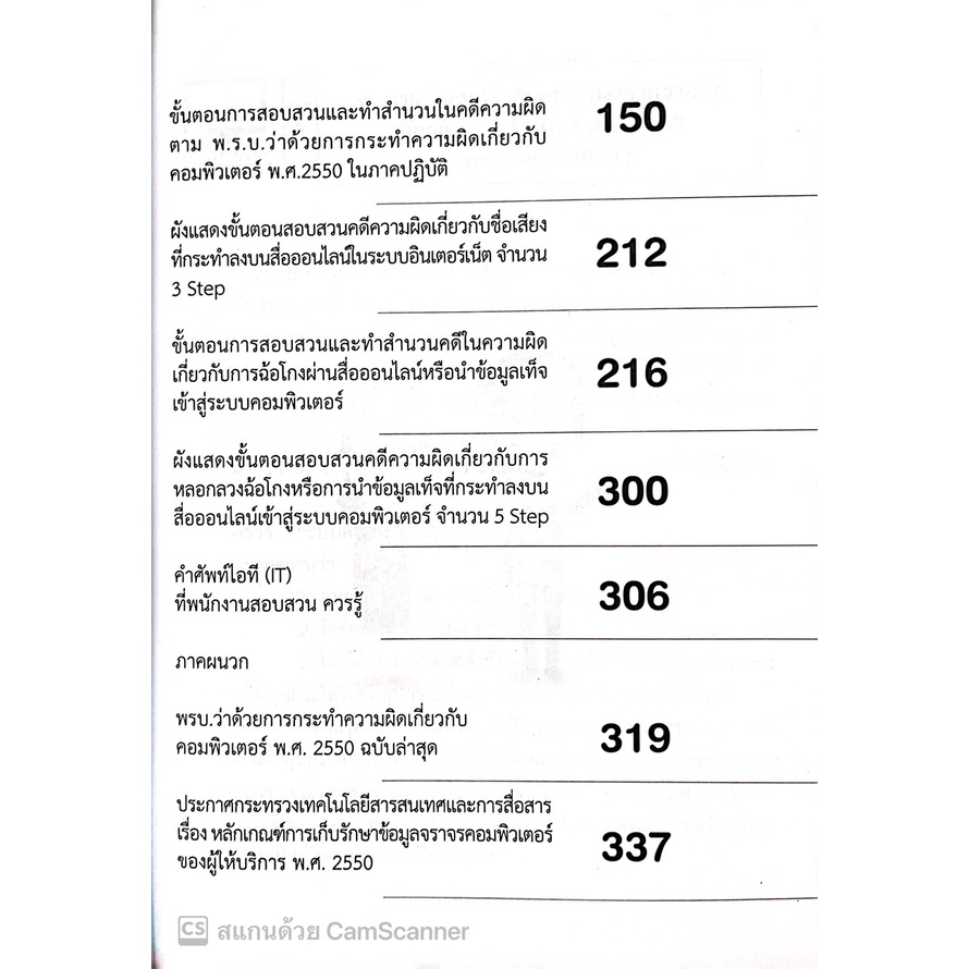 (ห่อปก)คู่มือการดำเนินคดีตาม พรบ.ว่าด้วยการกระทำความผิดเกี่ยวกับคอมพิวเตอร์ พ.ศ.2550 / โดย สันติ ผิวทองคำ/พิมพ์ : 2565