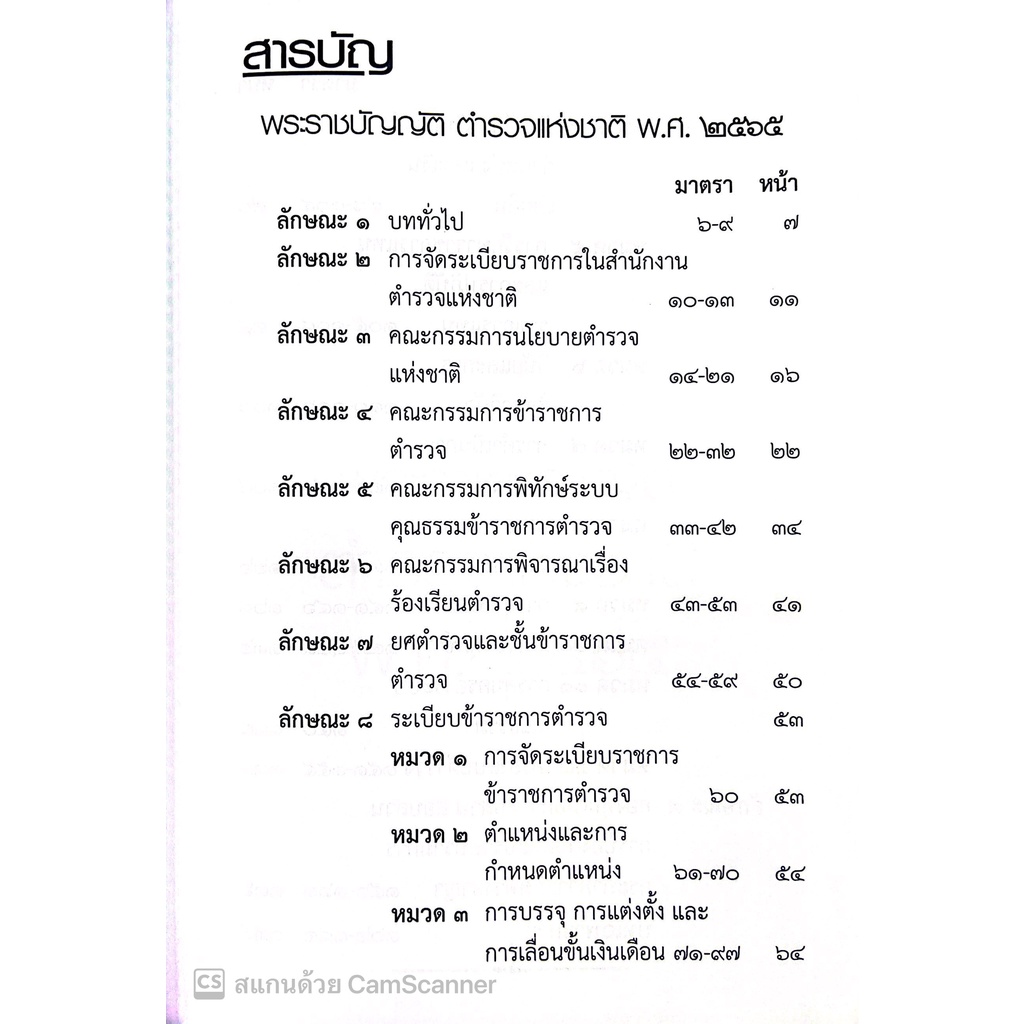 พ.ร.บ.ตำรวจแห่งชาติ พ.ศ.2565 (A5 ปกอ่อน) / โดย : คณะวิชาการ THE JUSTICE GROUP / ปีที่พิมพ์ : ตุลาคม 2565
