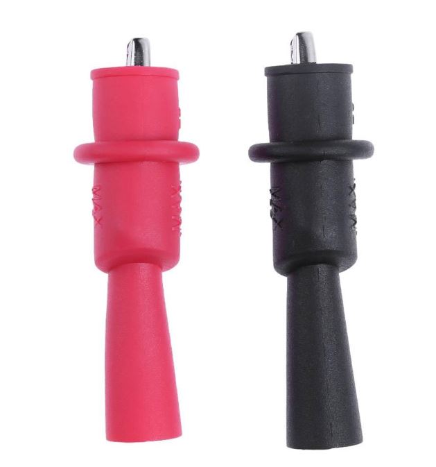 ปากคีบจระเข้ สีแดง สำหรับใช้เสียบกับสายมัลติมิเตอร์ Clips Alligator Test Clamps For Multimeter Tester Probe red color