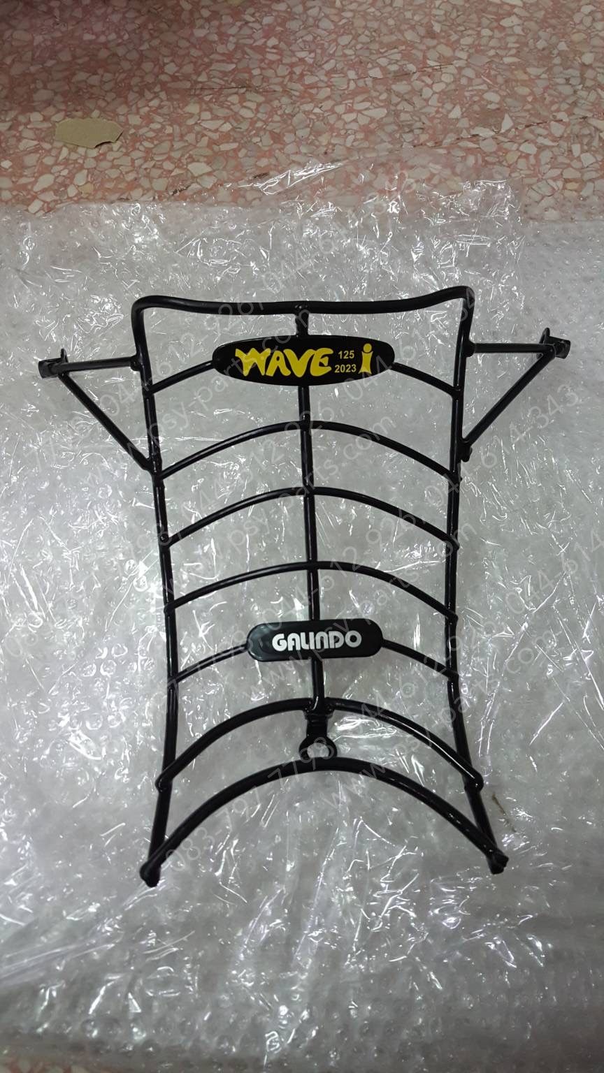 กันลาย WAVE 125-I/23 แบบก้างปลา สีดำ