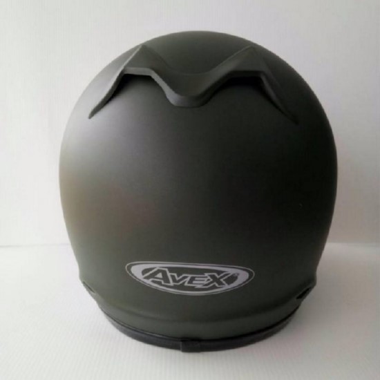 AVEX หมวกกันน็อคเต็มใบ ราคาถูก รุ่นDX ล้วน สีขี้ม้าด้าน แว่นดำ