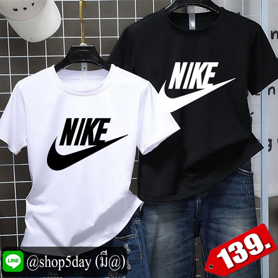 🔥 ใหม่ 2019 ยอดฮิต เสื้อยืดคอกลมลาย Nike
