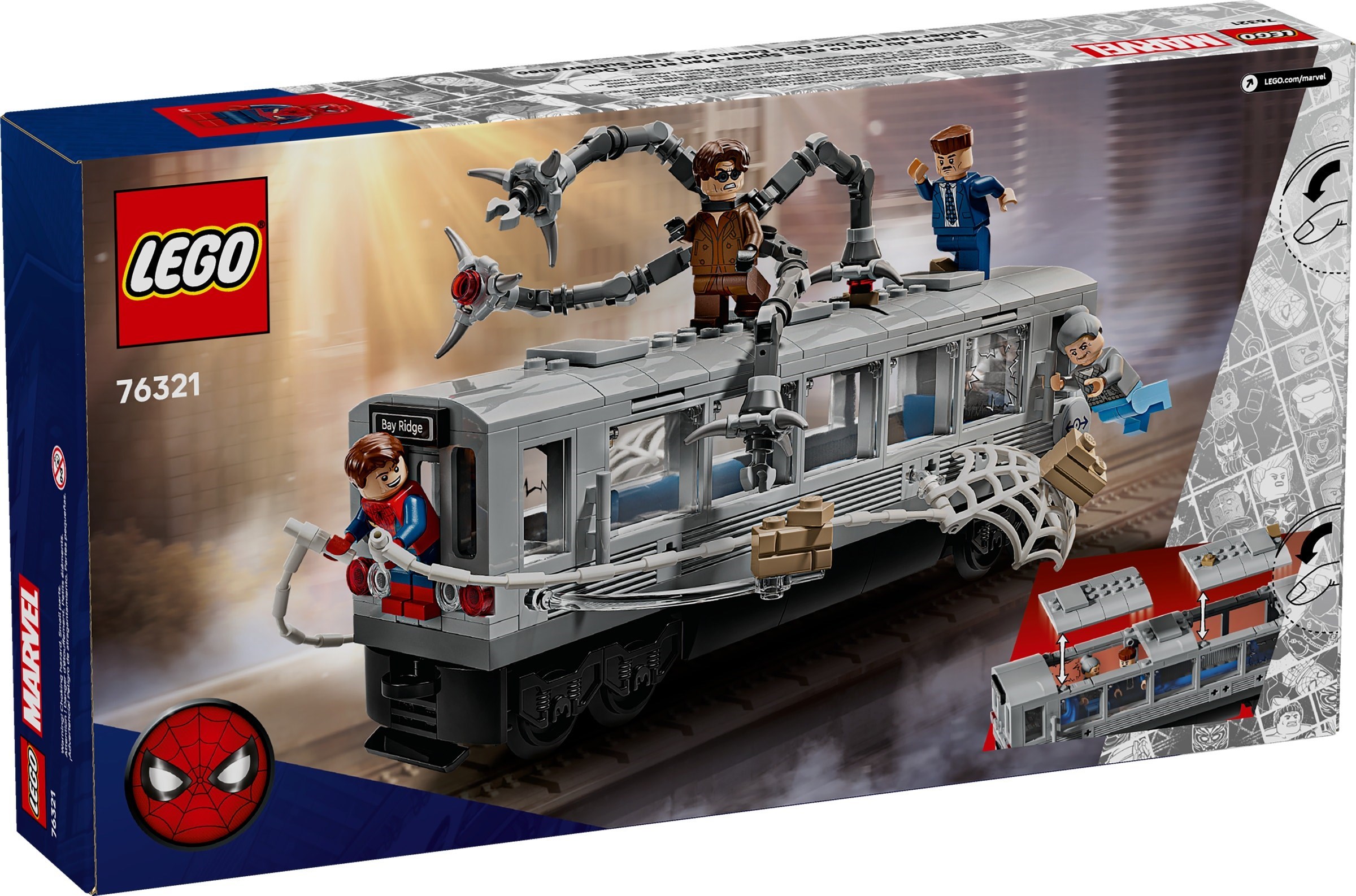 LEGO Super Heroes Marvel เลโก้ 76321 Spider-Man vs. Doc Ock Subway Train Scene