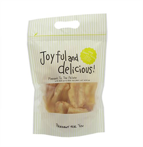 ถุงซิปล็อคใส่คุ๊กกี้ เปิดหน้าต่าง ก้นตั้งได้ ลาย Joyful and Delicious