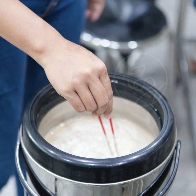 ช้อนสแตนเลส ตักไข่มุก ตักท็อปปิ้ง อุปกรณ์ร้านชานมไข่มุก ขนาด 6.5 cm บรรจุ 1 ชิ้น