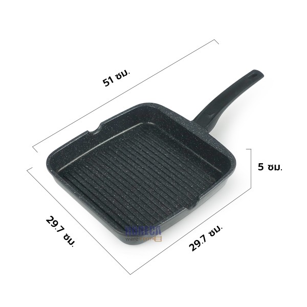 กระทะปิ้งย่างเคลือบผิว 28ซ. ไมย์เออร์