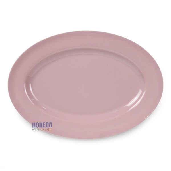 10-inch pink plate, Melamineware brand