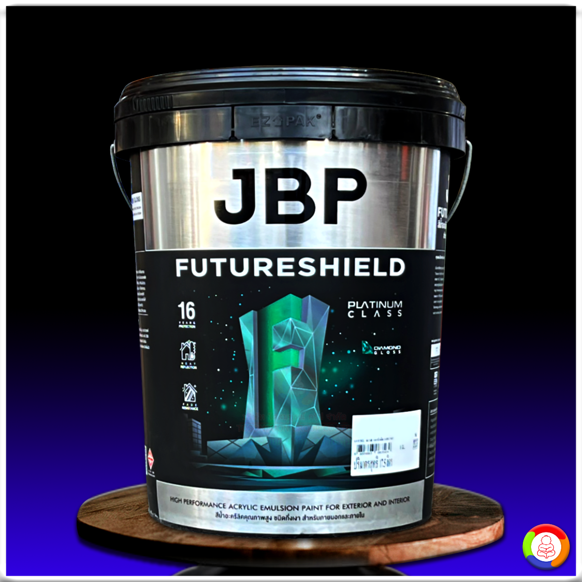 สีน้ำอะคริลิค เจบีพี ฟิวเจอร์ชิลด์ ชนิดกึ่งเงา JBP Future Shield (Semi-Gloss) 5 GL.