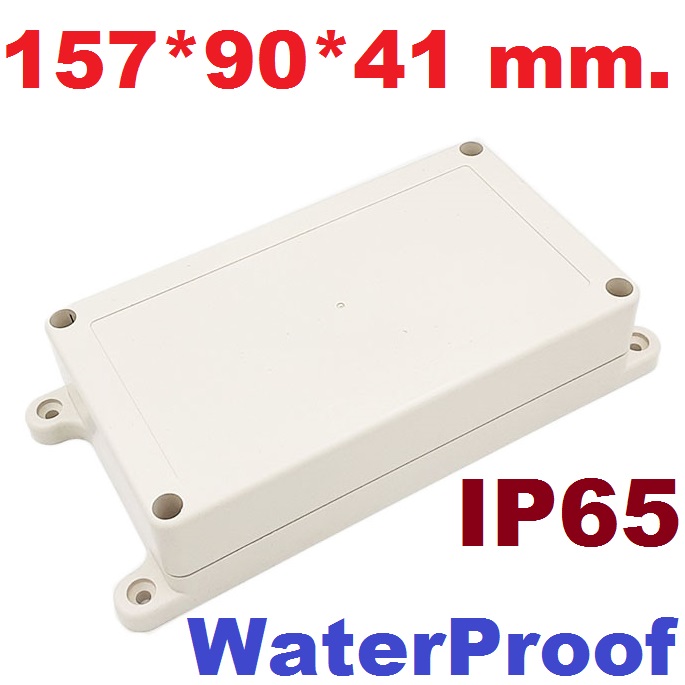กล่องพลาสติกกันน้ำ K27-3 ขนาด 157*90*41 mm. มีหูยึดน๊อต เนื้อหนาแข็งแรงทนทาน ABS new material high end waterproof IP65 plastic electrical junction box control กล่องกันน้ำ 157x90x41 electronic instrument shell plastic waterproof box