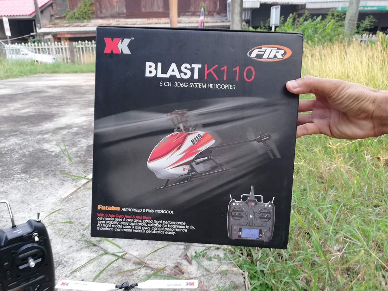 เฮลิคอปเตอร์ XK K110 Blash 6CH Brushless 3D6G