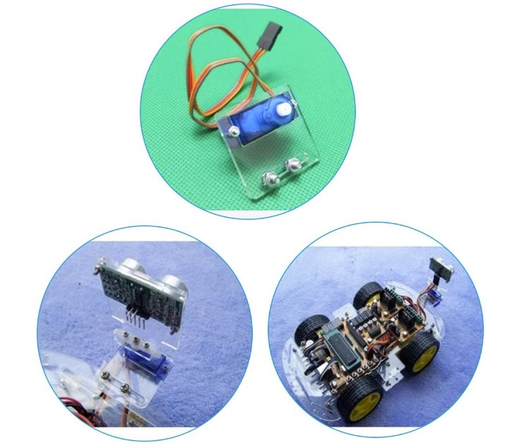 SG90 Servo Mount Bracket steering gear ขายึดเซอร์โว แท่นยึดเซอร์โวมอเตอร์