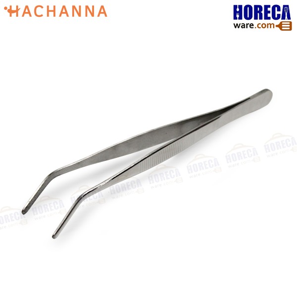 Food decoration tweezers, curved tip, 20 cm, Hana