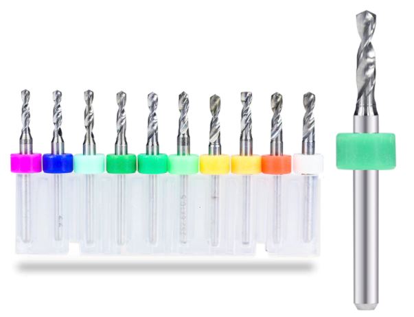 ดอกเจาะ PCB, ไม้, อะคริลิค 2.1-3.0 mm Mini PCB Drill Bits Carbide Drill Bit Set 1/8'' Shank For Circuit Board CNC Engraving Sharpener Drill Tools