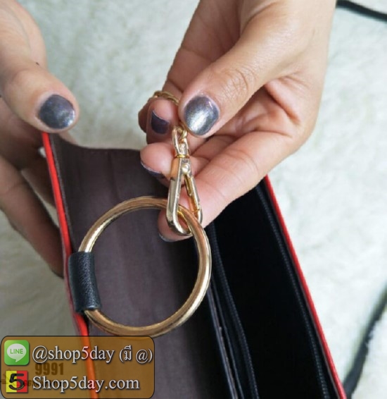 กระเป๋าสะพายแฟชั่นเกาหลีรุ่นห่วงโซ่กลม (สีดำ)