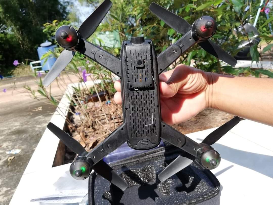 โดรนบังคับวิทยุ DM 107 GPS-5G FLOWS WIFTKEY พร้อมระบบส่งภาพ FPV WIFI ความชมชัด 4K วิทยุควบคุม 2.4 GHZ.ชุดพร้อมบิน
