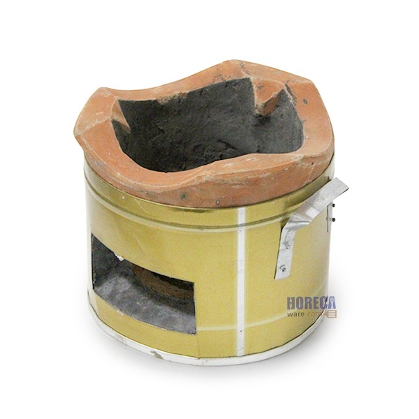 เตาทอง 8 นิ้ว หูจับข้าง สำหรับจิ้มจุ่ม หรือย่างเนย เตาดิน