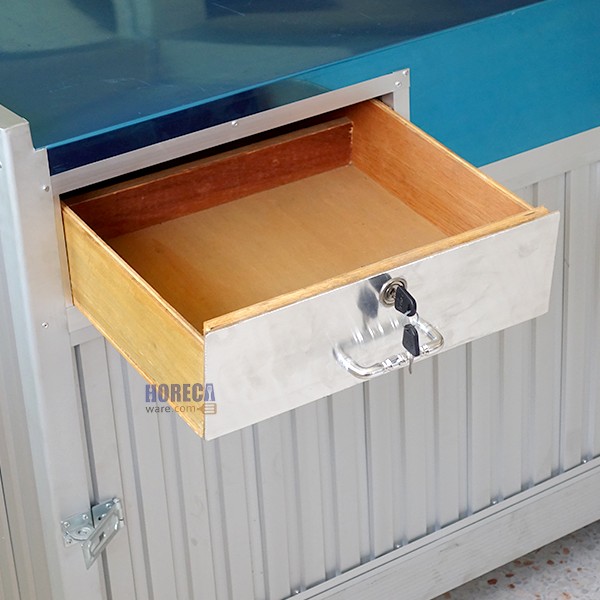 เคาเตอร์ก๋วยเตี๋ยว 180cm x 80cm หน้าท็อปสแตนเลส โกกิ