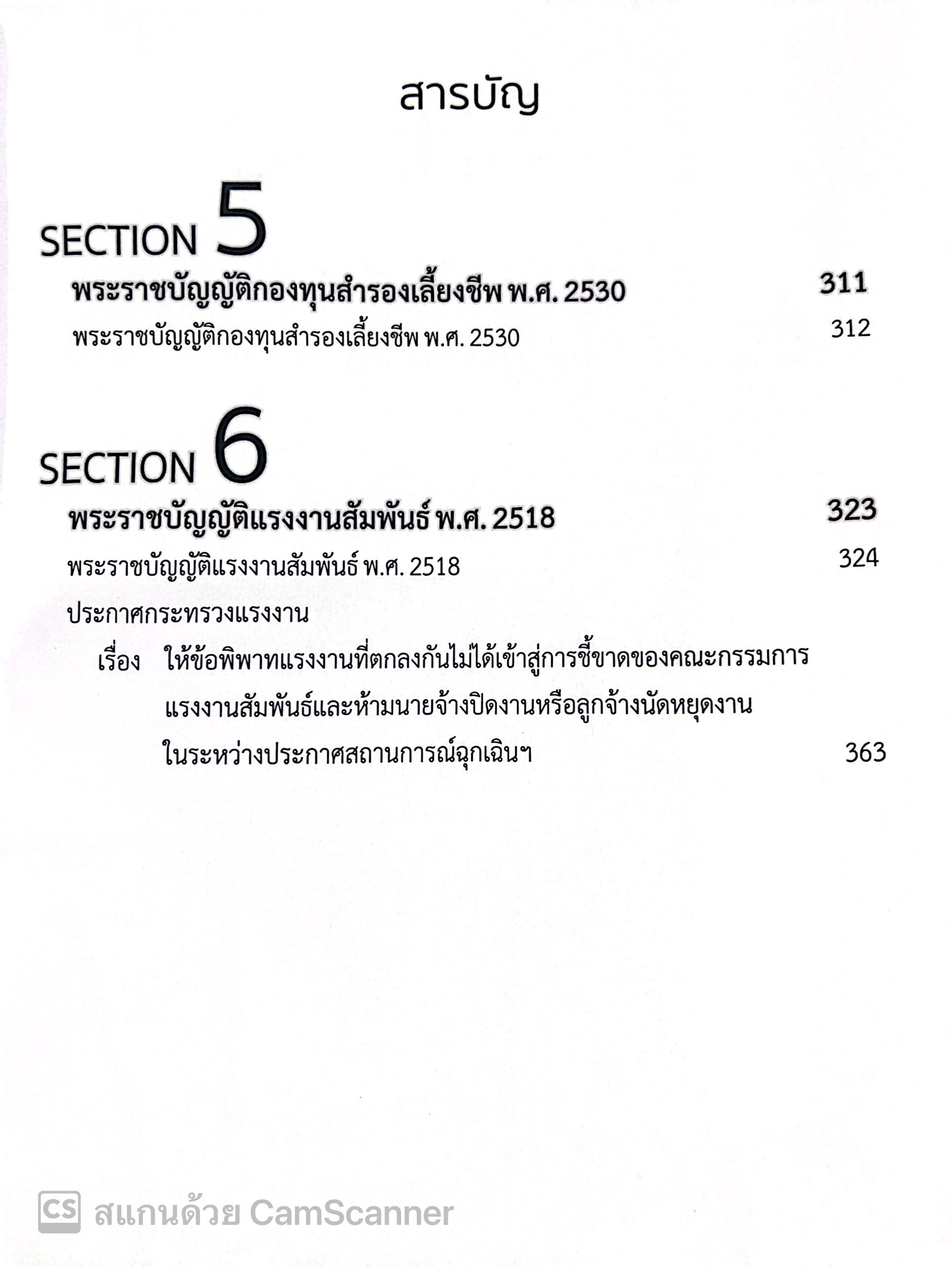 กฎหมายแรงงาน 2567 (พ.ร.บ.คุ้มครองแรงงาน พ.ร.บ.ประกันสังคม พ.ร.บ.เงินทดแทน) / สำนักพิมพ์ธรรมนิติ Labor Law