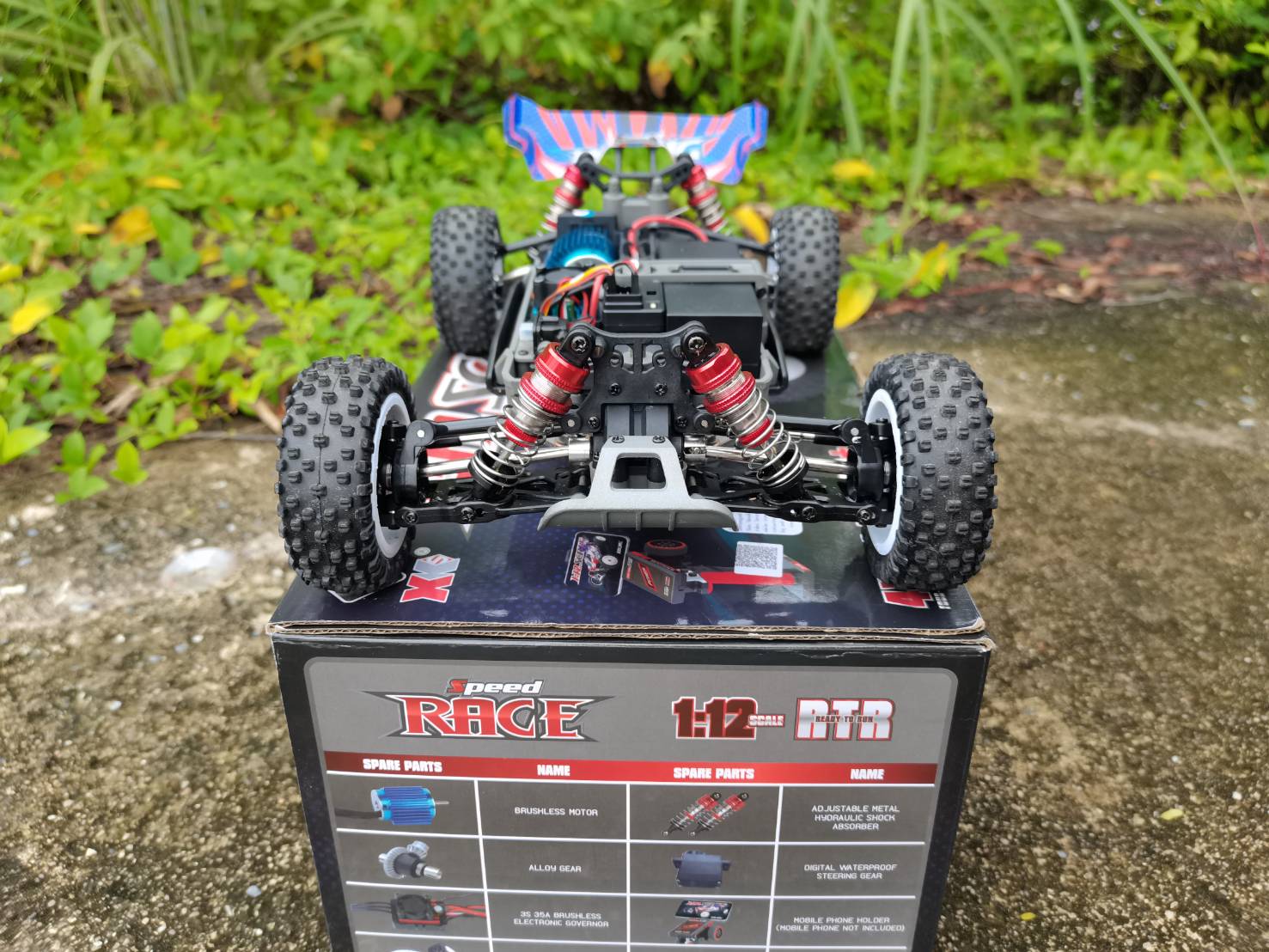 รถบังคับ WLTOYS 124008 RC 60KM/H 2.4GHZ มอเตบรัชเลสระบบ สปีดคอลโทล ระบายความร้อนด้วยพัดลม ชุดพร้อมเล่น RTF