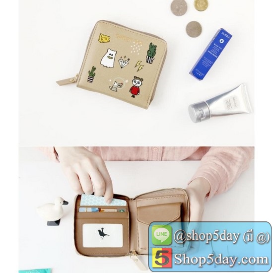 กระเป๋าสตางค์ แฟชั่น Ghost Pop ใบสั้น