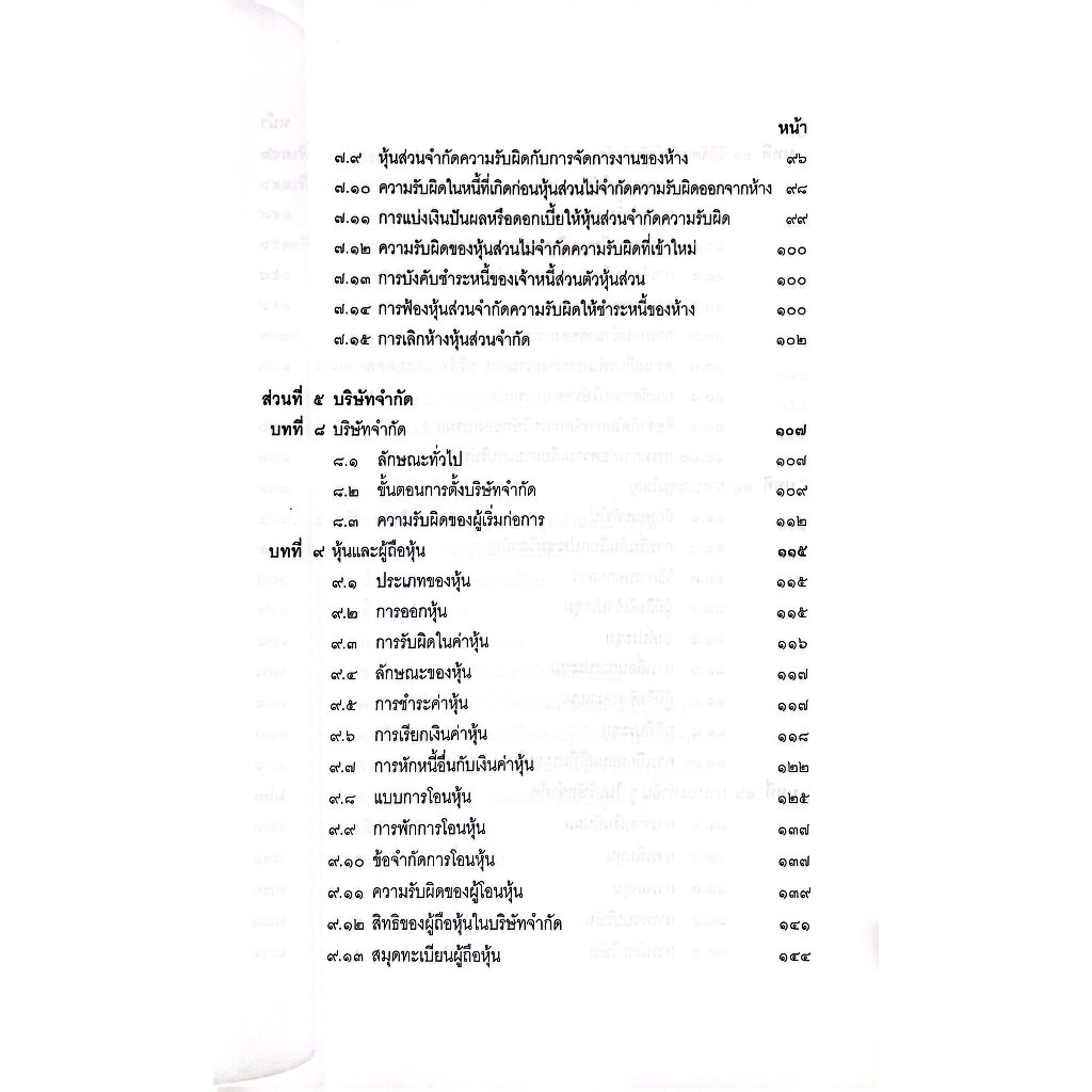 กฎหมายหุ้นส่วนและบริษัท / โดย : เอื้อน ขุนแก้ว / ปีที่พิมพ์ : กันยายน 2566 (ครั้งที่ 5)