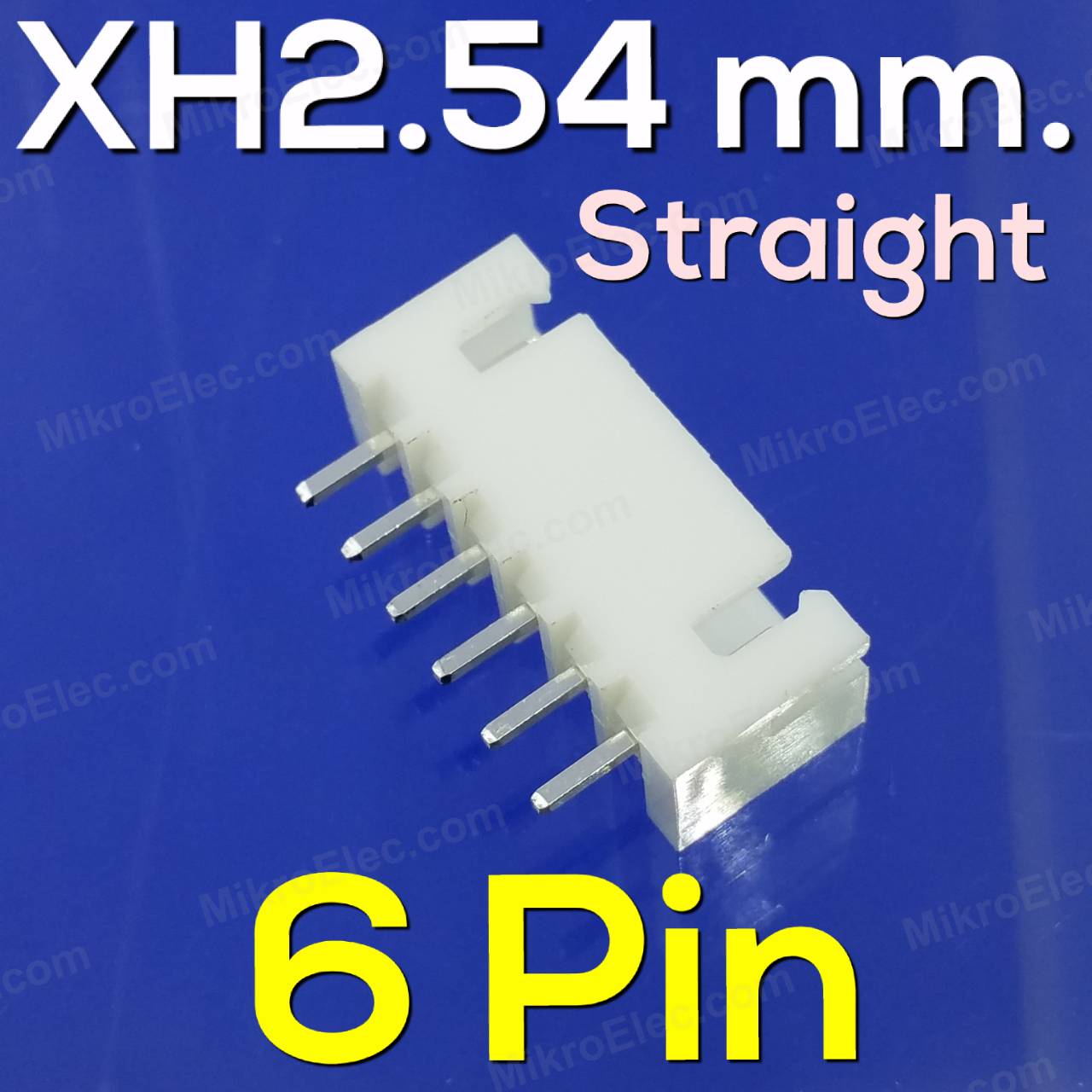 JST XH2.54 ขาตรง 6ขา connector 6Pin Pitch 2.5mm straight Terminal Male Plug socket PCB ขั้วต่อคอนเน็กเตอร์ ตัวผู้