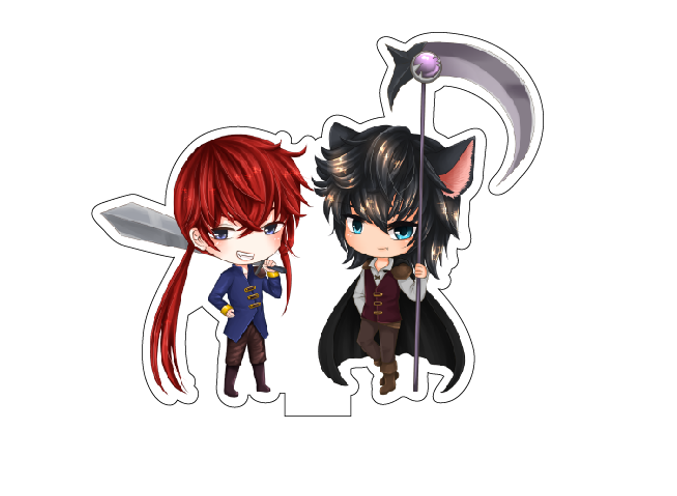 Standee The Devil Wolf series : Farain & Radiar [A]