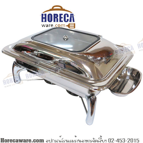 F1 Food warmer set, large, curved legs, glass lid, viewfinder absorber [gg-f-1216]