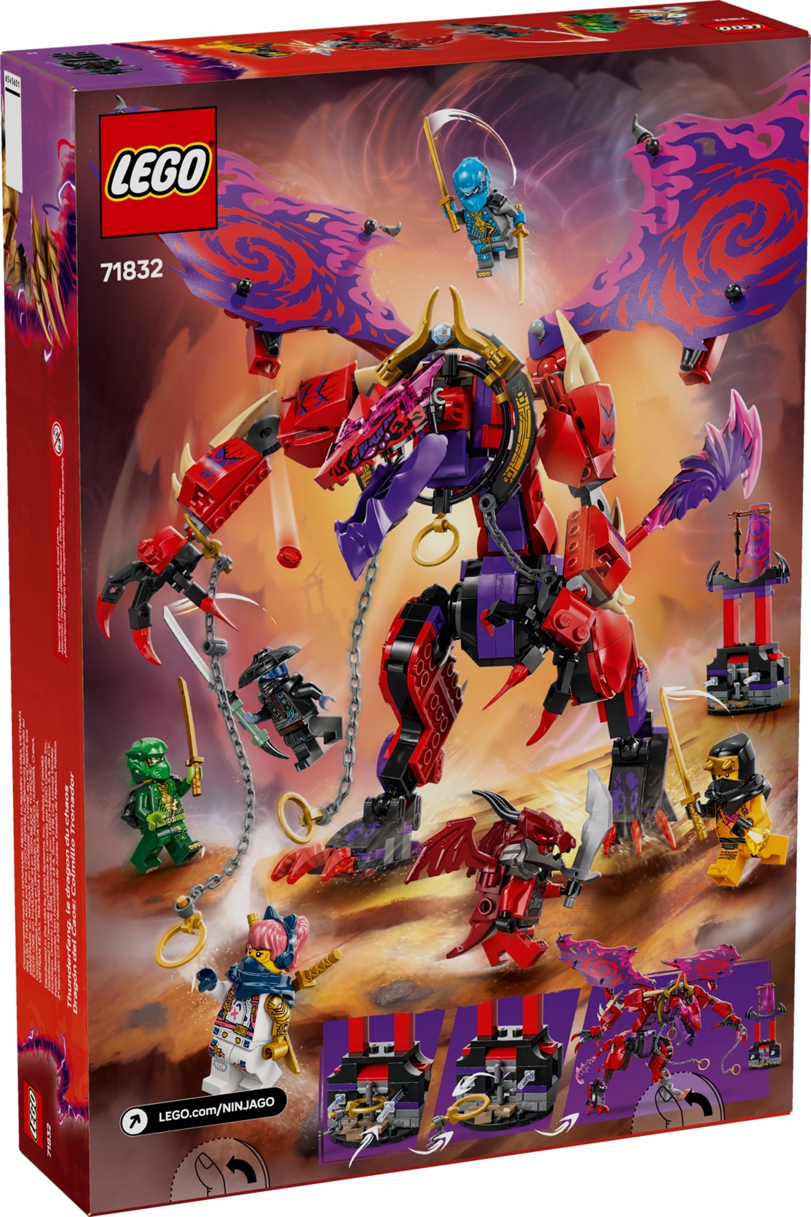 LEGO Ninjago เลโก้ 71832 Thunderfang Dragon of Chaos