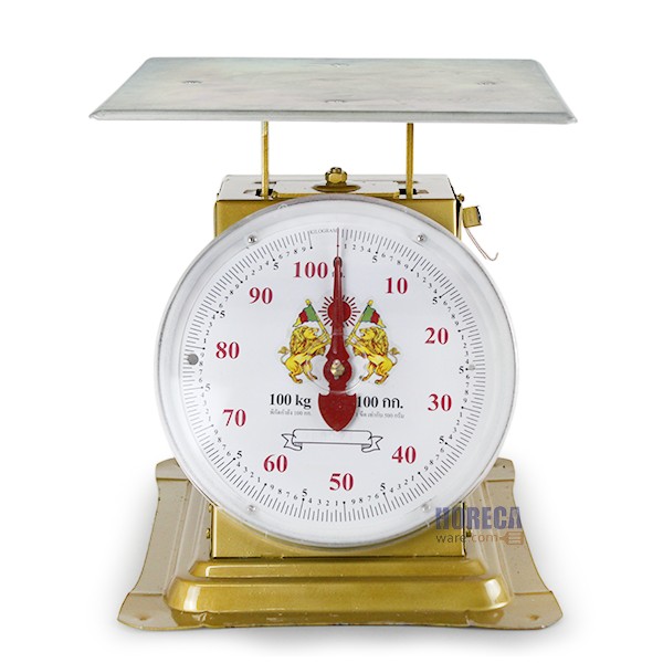 Singhthongchai scale 100 kg. flat tray type, light blue