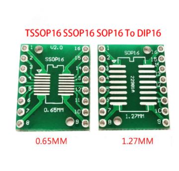 TSSOP16 SSOP16 SOP16 to DIP16 Transfer Board DIP Pin Board Pitch Adapter PCB
