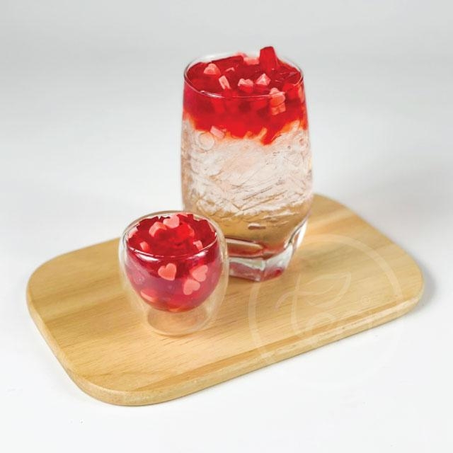 วุ้นฟรุ๊ตสลัดหัวใจ Fruit Jelly - Heart วุ้นผลไม้รวม Jelly วุ้น เจลลี่ท็อปปิ้ง วุ้นคาราจีแนน (1000 กรัม/ถุง)