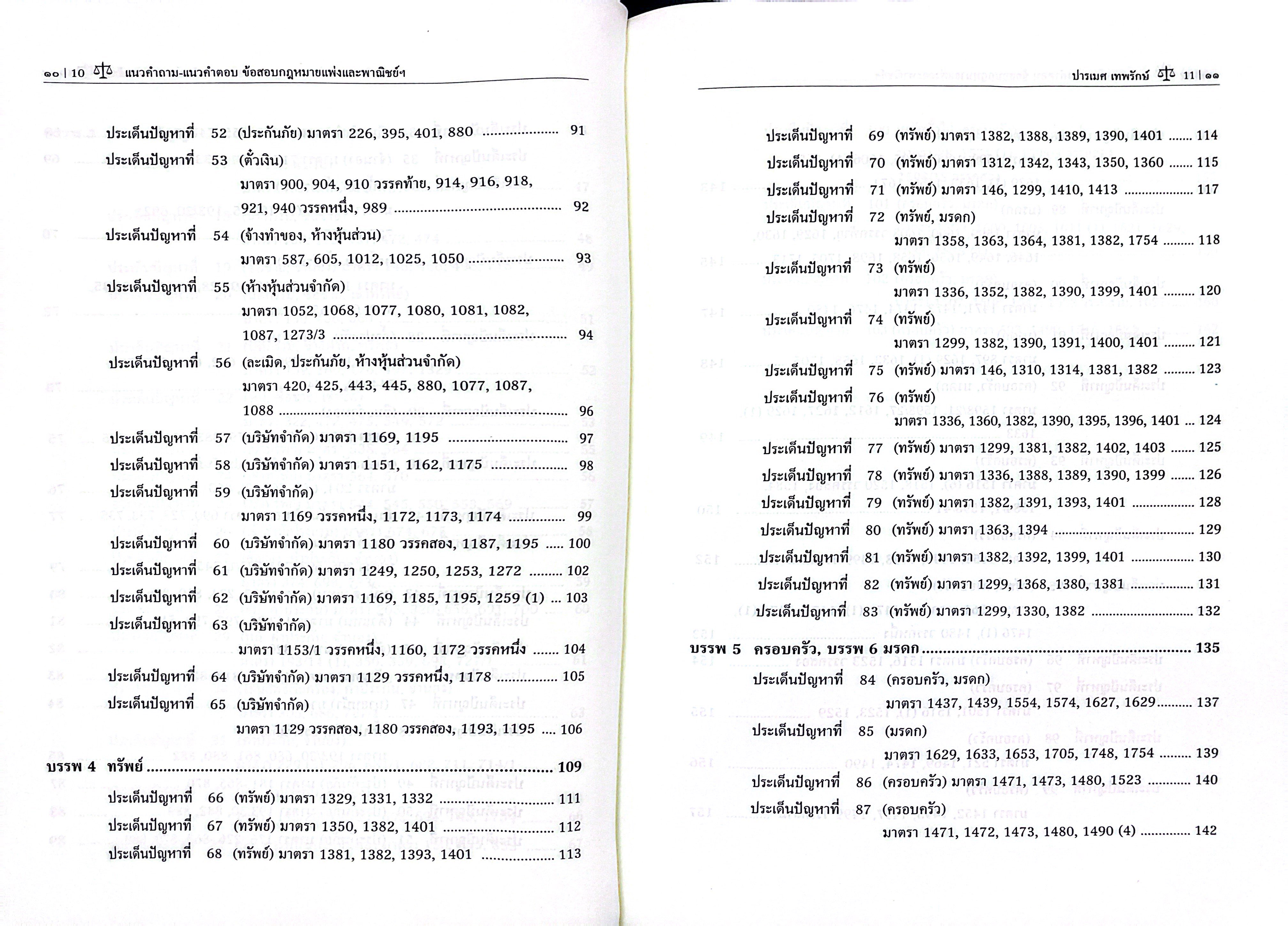 (ห่อปก) แนวคำถาม-แนวคำตอบ ข้อสอบกฎหมายแพ่งและพาณิชย์ ตามแบบฉบับฎีกาประยุกต์ 103 ข้อ (ปารเมศ เทพรักษ์)