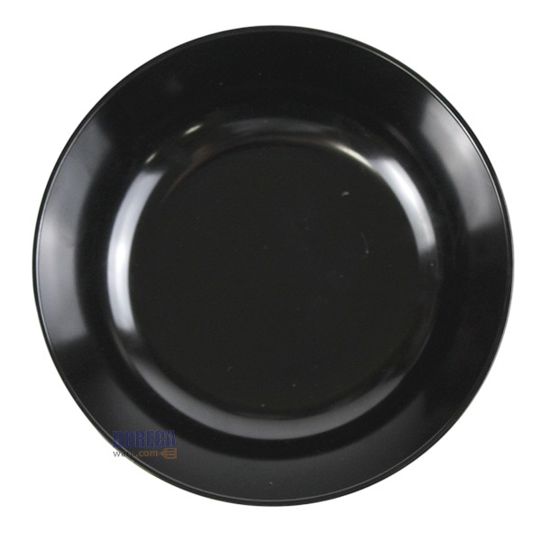 [Black] 6-inch round lotus leaf bowl, smiling fish, pro