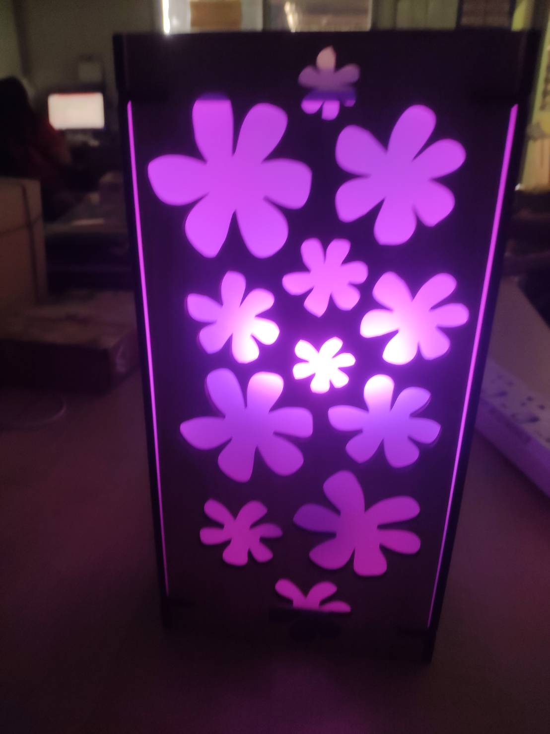 โคมไฟกล่องไม้สำหรับประดับบ้าน